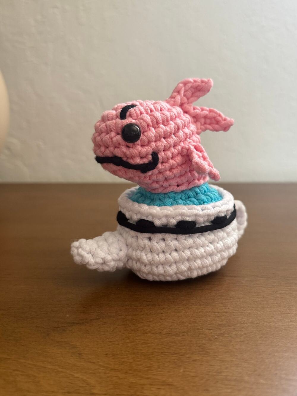 *Pre-Made Plushie* Woobles Dr. Seuss© Cat in the Hat "The Fish" Crochet Plushie